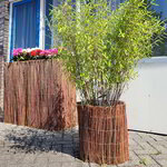 Wilgen bloempot bekleding wilgen plantenbak